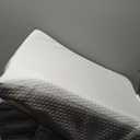 Bedluxe Wedge Pillow, 10 inch Bed Wedge Pillow for Headboard, Pillow Wedge for Acid Reflux Relief, Sleeping, Back Pain Relief, Snoring, Triangle Pillow Wedge, White/Grey