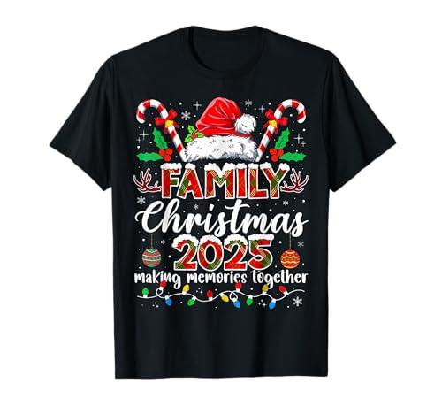 Family Christmas 2025 Matching Santa Tee Xmas Pajamas Pjs T-Shirt Size M