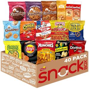 Frito-Lay Ultimate Snack Care Package, Variety Assortment of Chips, Cookies, Crackers & More, (Pack of 40) (EXP 08/12/25)