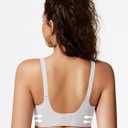 COCOMARTS Jelly Bras for Women No Underwire Scalloped Push Up Wireless Bralettes Seamless Soft Comfort Everyday Tshirt Bra (White, XXL)