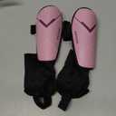 COTLIKE Soccer Shin Guards for Kids Youth Adults Toddler, Shin Defender Shin Guards with Ankle Protection Football Gear for 3 5 4-6 7-9 10-12 Years Old Boys Girls Espinilleras de Futol para Hombres (X-Small, Pink)