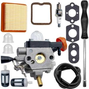 FS131 Carburetor for Stihl FS131 FS131R FS311 KM131 HT131 HT132 HT133 HT134 HT135 BT131 Replace 4180-120-0619 4180-120-0617 Brushcutter Trimmer Tune-up Kit with 4180 141 0300 Air Filter Kit