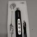 YUSWKO Black Handheld Milk Frother Wand for Coffee, Rechargeable Electric Whisk with 3 Heads 3 Speeds Drink Mixer Coffee Frother For Latte, Cappuccino, Hot Chocolate, Egg