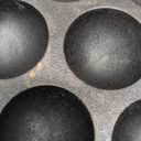 WUWEOT Cast Iron Aebleskiver Pan, 2" Ebelskiver Pan Banh Khot Griddle, 7 Hole NonStick Appam Maker Pan, Half Sphere Appe Maker with Turn Sticks and Brush for Baking Cooking