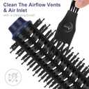 Aima Beauty Hair Dryer Brush, One Step Hair Dryer & Volumizing Hot Air Brush, 3 Heat/Speed Settings, Advanced Ionic Technology, Ceramic Coating, Nylon Pins & Tufted Bristles, Dark Green, 1000W, 125V
