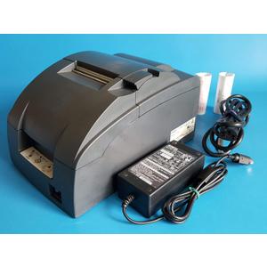 Epson TM-U220B M188B POS Receipt Printer USB Interface - Red & Black Ribbon - with Power Supply 