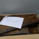 TUTOTAK Narrow Bookshelf, 8-Tier Bookcase, Spine Book Shelf for Small Space, Corner Standing Shelf for Living Room, Office, Study, Entryway, Rustic Brown BS06BB008