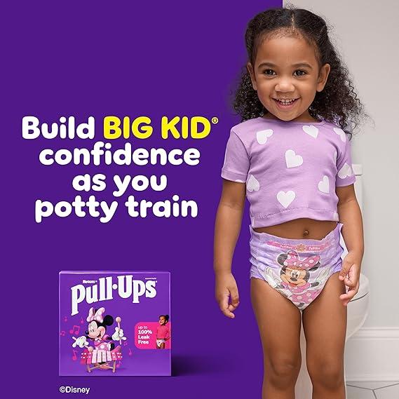 Pull-Ups Girls' Potty Training Pants, Size 2T-3T Training Underwear (16-34 lbs), 124 Count (3 packs of 31)