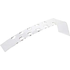 Restaurantware-STAND ONLY: Clear Tek 21.7 x 5.6 x 5.3 Inch Ice Cream Cone Holder, 1 Angled Design Popcorn Cone Holder - Cones Are Sold Separately, 10 Holes, Clear Acrylic Stand