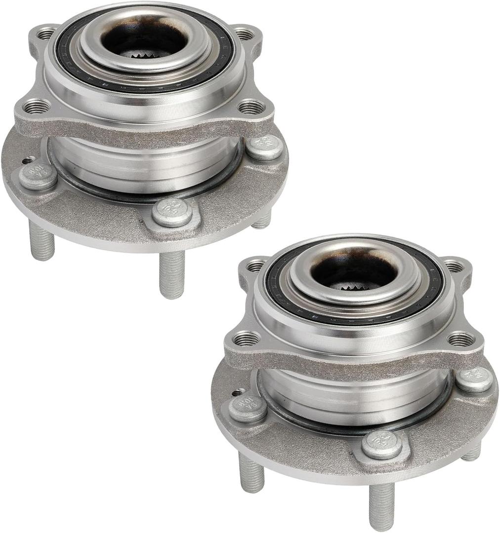 ECCPP Wheel Hub and Bearing Assembly Front 513266 fit for Hyundai Santa Fe 2007-2014, for Hyundai Santa Fe Sport 2013-20 5 Lugs Wheel Bearing Hubs 2pcs