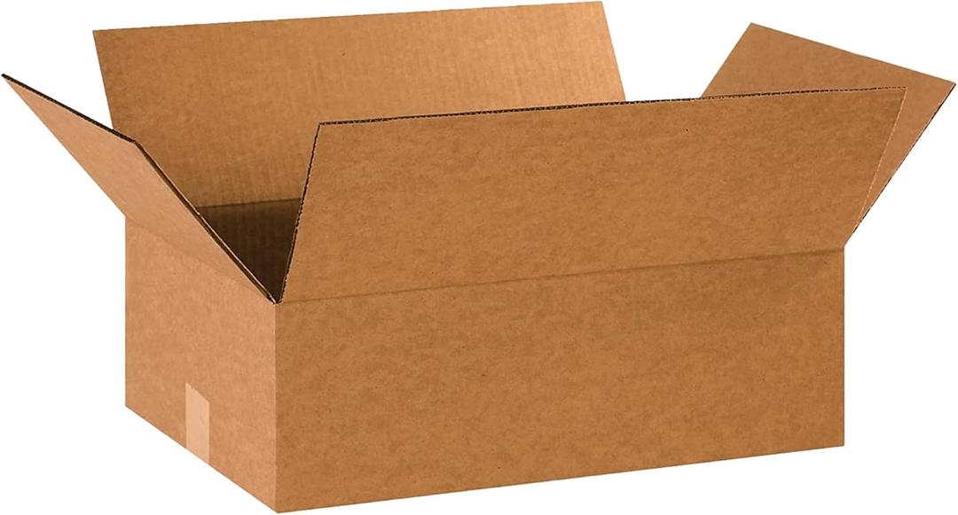 Partners Brand Corrugated Cardboard Boxes, 18"L x 12"W x 6"H, Pack of 25 | Shipping, Packaging, Moving, Storage Box for Business, Strong Wholesale Bulk Boxes