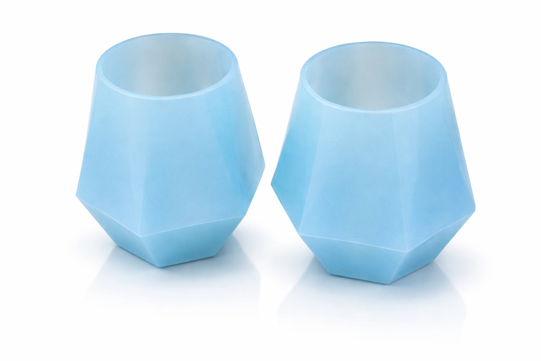 Wine2Go Diamond Silicone Drink Cooler Glasses 9oz