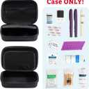 ProCase Diabetic Supplies Hard Travel Case, Diabetes Storage Bag for Glucose Meter, Insulin Pen, Blood Sugar Test Strips, Syringe, Needles and More Kits, Diabetic Care Kits Organizer Holder -Black