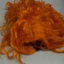 Wallden Hair Short Orange Curly Wig for Men Women Mad Costume Unisex Messy Curly Synthetic Cosplay Halloween Anime Funny Wigs