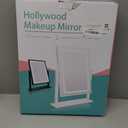 Vanity Mirror with Lights, Hollywood Makeup Mirror, Touch Control, 3 Color Lighting Modes, Dimmable, Detachable 10X Magnification Mirror, 360 Rotation (16in, White) (16"L x 12.8"W)