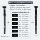 DJC Bike Suspension Seatpost Shock Absorber Damper Rubber Seat Post 25.4 27.2 28.6 30.4 30.9 31.6 mm Lightweight Aluminum (30.4mm(by shim adapter))