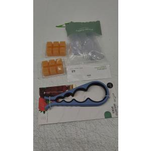 Pack Of 4, Plastic Cutlery, Wax Cubes, Bottle Opener