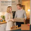 Extra Large Bamboo Cutting Board Set Over Sink Nice Solid Thick Wood Juice Groove Chopping Board Big Best Hardwood Counter Organic Vegetable Kitchen Gadgets Apartment Essentials(17.5" x 12" x 0.8")