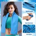 Hahafelt 4 Pcs Quick Dry Camping Towel Absorbent Microfiber Travel Towel 47.24'' X 23.62'' Travel Wash Cloth Set for Backpacking Camping Beach Gym Sports Yoga Swimming Pool