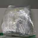 10 Pack Clear Zippered Storage Bags for Clothes, Blankets, Bedding, 22L Closet Organizers with Handles, Heavy-Duty PVC Under-Bed Storage Containers