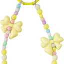 Bow Bag Charm, Cute Keychain, Aesthetic Keychain, Bag Accessories Charms for Handbag, Backpack(Yellow)