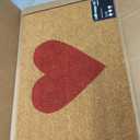 Calloway Mills Madison Heart Doormat (Red, 17" x 29")