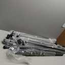 HOMEDEMO Manual Retractable Awning 79"x118" Foldable Side Bar 30-180,Outdoor Patio Awning Height Adjustable 82-118in Retractable Awning UV 50+ Protection,NO Drilling Awings for Backyard (Dark Gray)