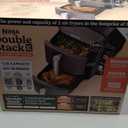 Ninja Air Fryer, 10QT Double Stack XL 2-Basket, Compact Design, Cooks 5lb Whole Chicken, Feeds Up to 8 People, 6-in-1 Air Fryer, Roast, Bake & More, Easy to Clean, Dishwasher Safe Parts, Grey, SL401