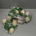 Yunlly Artificial Rose Candle Rings Wreaths 3 Inch Wedding Centerpiece LED Flameless Candles Eucalyptus Rings for Centerpiece for Tables Party Valentine Mother's Day Decoration(Champagne,12 Pcs)