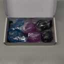 FitBeast Stress Balls for Adults, Hand Exercise Balls 6 Pack, Stress Relief & Grip Strength Trainer, Squishy Balls & Squeeze Balls for Arthritis, Carpal Tunnel, Hand Therapy with 3 Resistance Levels (Teal Blue, Amethyst Purple, Midnight Black)