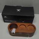 Espresso Tamping Station 54mm For Breville Espresso Machine Accessories,Rosewood Portafilter Holder Tamping Mat Espresso Coffee Equipment (Classic)