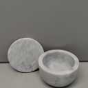 Marble Salt Holder Salt Box Spice keeper Black Big Salt Cellar Natural Material Salt Container Spice Cellar Large Capacity