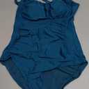 Aqua Eve One Piece Bathing Suit for Women Tummy Control Swimsuit Slimming Vintage Swimwear, Size: M