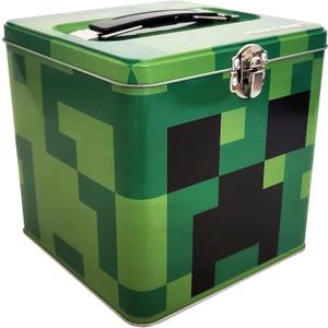 The Tin Box Company Minecraft XL Storage Tin with Handle, Minecraft