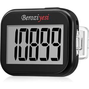 3D Pedometer for Walking, Simple Step Counter for Walking with Removable Clip and Lanyard, Accurate Pedometers for Steps, Step Tracker with Large Display for Men Women and Kids, Small