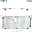 Serene Valley Sink Bottom Grid 26-7/8" x 12-5/8", Rear Drain with Corner Radius 2-1/2", Sink Protector NDG2713R, Medium