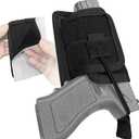 Concealed Carry Pistol Holster with Adhesive Backed, Universal CCW Hook&Loop Handgun Storage Holder with Retention Strap for Backpack, Vest, Fany, Vehicle