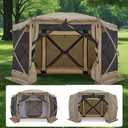 Pop up Gazebo Tents 12x12 Foot Canopy Party Tent for Camping Portable Gazebos Shelter Screen Tent