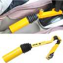 Bittwee Car Gear Stick Lock, Anti-Theft Device Security Adjustable Vehicle Handbrake to Gear Stick Lock with 2 Keys, Automotive Manual Padlock Mechanism, Universal for SUV RV Truck