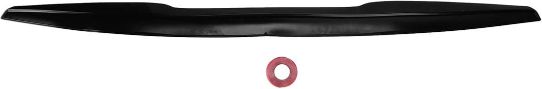 Ejoyous Universal Car Rear Trunk Spoiler, Rear Roof Trunk Spoiler Lip Tail Wing Rubber Glossy Black Anti Universal for Car