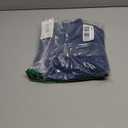 Soojun Mens Elastic Waist Jeans Relaxed Fit with Zipper and Button (30W x 30L, Blue)