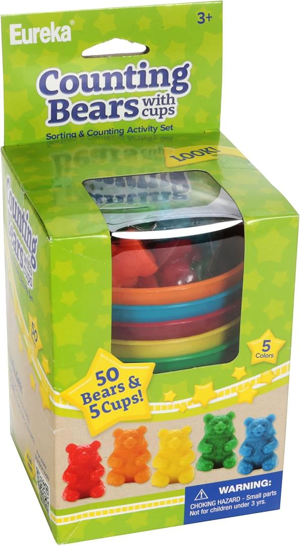 50 Counting Bears with 5 Cups