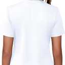 Kistore Workout Tops for Women Breathable V Neck Yoga T Shirts Trending Beach Casual Loose Fit Tee Running (L)