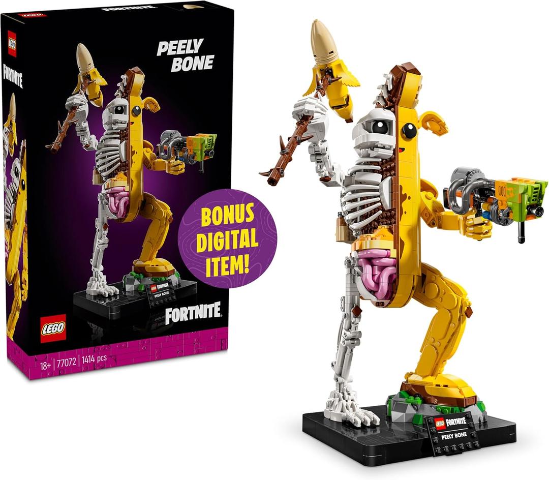 LEGO Fortnite Peely Bone - Collectible Fortnite DIY Kit for Adults, Ages 18+ - Building Set for Home Decor, Office or Bedroom - Gift Idea for Fans of Video Game - 77072