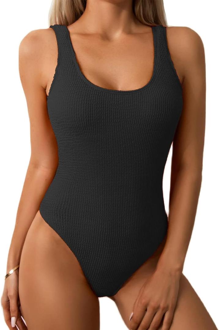 One Piece Swimsuit Women Tummy Control Bathing Suits Teens Full Coverage Slimming Modest Swim Suits 2025 Monokini (Medium)
