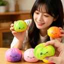 Dumplings Squishy Stress Balls Fidget Sensory Toy Mystery Dumplings Squishy Soft Squeeze Decompression Dough for Adults (Gradation Purple)