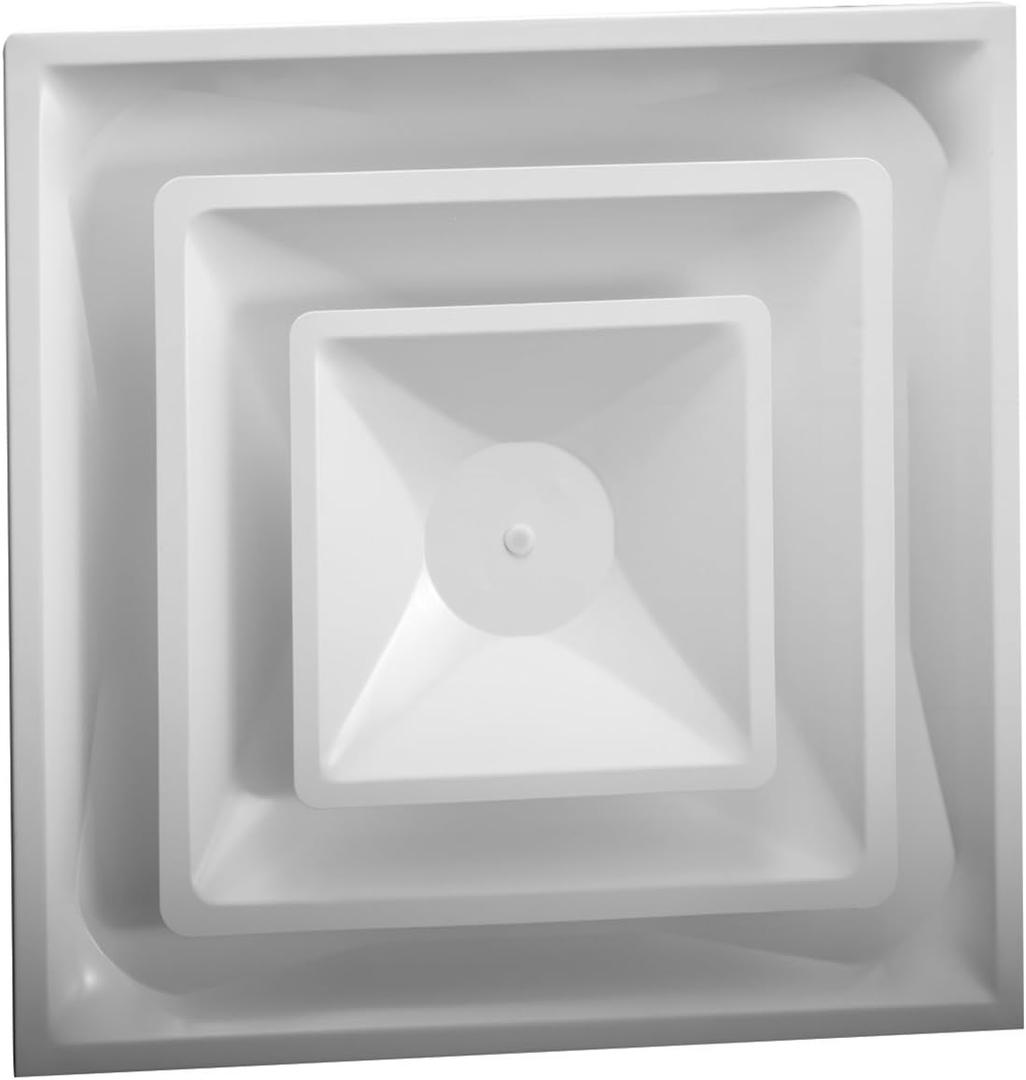 HVAC Premium Drop Ceiling HVAC Supply Grille - for T-Bar Lay-in - 2 Coned - 24" x 24" - for 14" Vent Connection HVAC Premium Drop Ceiling HVAC Supply Grille - for T-Bar Lay-in - 2 Coned - 24" x 24" - for 14" Vent Connection