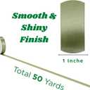 2 x Sage Green Satin Ribbon 1 Inch x 50 Yards Rustic Double Faced Ribbon for Wedding Favors, Gifts & Floral Crafts