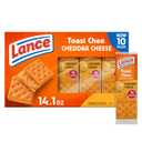 Lance Sandwich Crackers, ToastChee Cheddar, 10 Individually Wrapped Packs, 6 Sandwiches Each, BBD: 04/18/2026