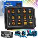 8/12 Gang RGB Switch Panel, Led Touch Switch Remote Control Circuit Box Marine